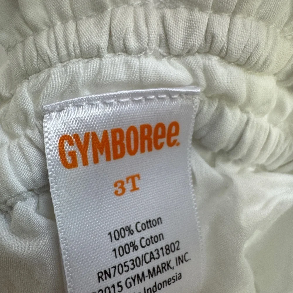 Gymboree 3T Girls White Sleeveless Ruffled Layer Blouse Shirt Top